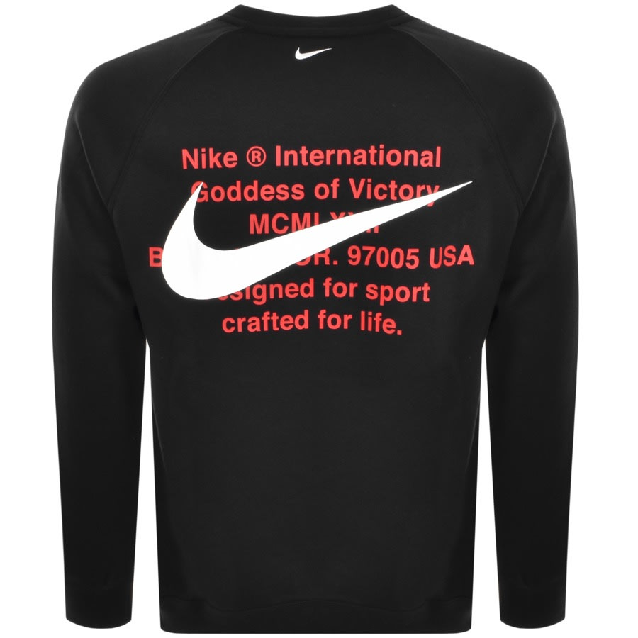Alternative Image for ProductNike Crew Neck Swoosh Sweatshirt Black3